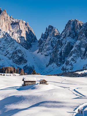 Winter in den Dolomiten